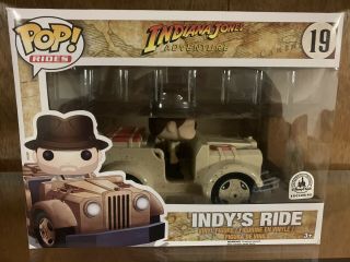 Pop Funko Indiana Jones Disney Parks Exclusive Indys Ride