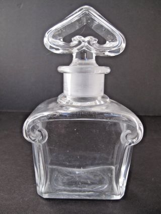 Antique Guerlain By Baccarat Large French Antique Perfume Bottle 6 1/2 " Tall