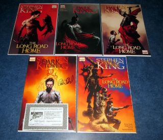 Stephen King The Dark Tower The Long Road Home 1 2 3 4 5 1st Print Marvel Set