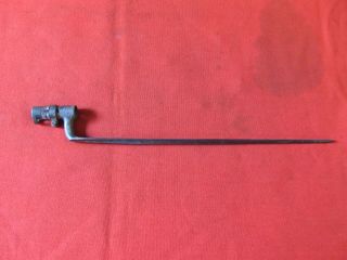 Antique Civil War Springfield Musket Socket Bayonet Marked Ao