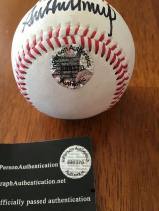 President Donald Trump Signed Autographed Auto Official Baseball W/ POTUS 2