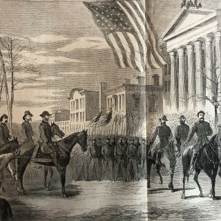 1865 Civil War Newspaper William T.  Sherman Occupies Savannah Georgia Poster