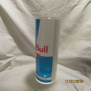 Red Bull Sugarless Energy Drink Back Bar Glorifier Lighted Display