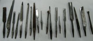 Antique J.  T.  Pratt & Co Wood Tool Set No Handle - Old Surgical Tools?