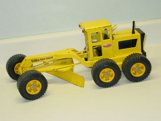 Vintage Tonka Road Grader,  Pressed Steel Toy,  Yellow