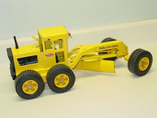 Vintage Tonka Road Grader,  Pressed Steel Toy,  Yellow 2
