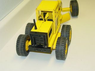 Vintage Tonka Road Grader,  Pressed Steel Toy,  Yellow 3