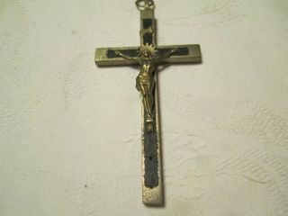 Brass Metal Inri Jesus Christ Cross Crucifix Figurine - Germany