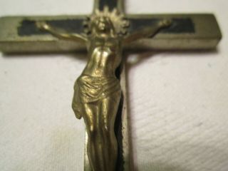Brass Metal INRI Jesus Christ Cross Crucifix Figurine - Germany 2