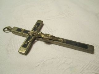 Brass Metal INRI Jesus Christ Cross Crucifix Figurine - Germany 3