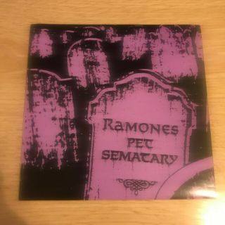 The Ramones Pet Sematary 7 " 1990 Australian Nm/nm