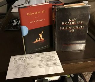 Fahrenheit 451 By Ray Bradbury 2 Hardcovers,  Both Signed Vintage & Newer