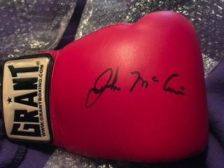 John McCain Signed Boxing Glove - Rare,  One of A Kind,  Legend,  Hero,  AZ Senator 2