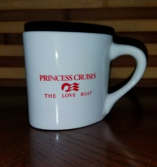 The Love Boat Princess Cruises Heart Shaped Ceramic Coffee Tea Mug Cup Vguc