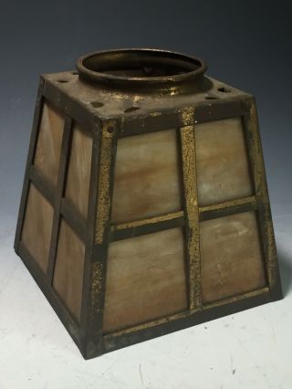 Antique Arts & Crafts Slag Glass Lamp Shade