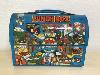 Tom & Jerry Japanese Dome Lunchbox 1960’s Made By Masudaya Toy Co.