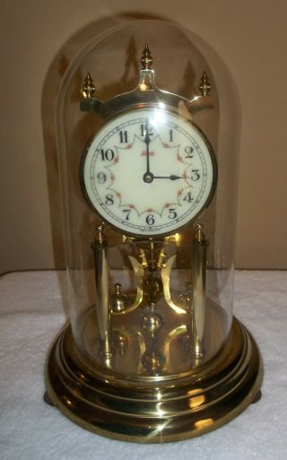 Vintage Kundo Anniversary Clock Runs Made In West Germany Kieninger & Obergfell