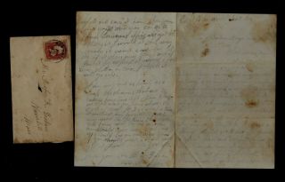 Civil War Letter - 50th Massachusetts Infantry From Baton Rouge,  La - Content