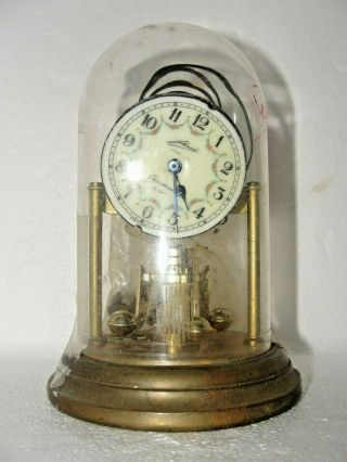 Vtg W.  U.  A.  Schmid Schlenker Jr.  Germany 5 " Tiny Anniversary Clock Parts Repair