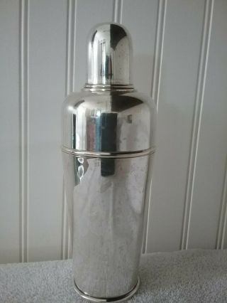 Vintage Silverplated Dial A Drink Italian Cocktail Shaker With Windows Very Rare 2