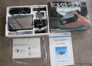 Ec Panasonic Travelvision Ct - 101 Color Miniature Tv Vintage Rare It