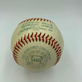 Vice President Hubert Humphrey Single Signed American League Cronin Baseball PSA 2