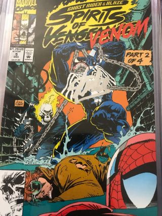 Ghost Rider & Blaze Spirits Of Vengeance 5 Venom Part 2 Signed By Stan Lee