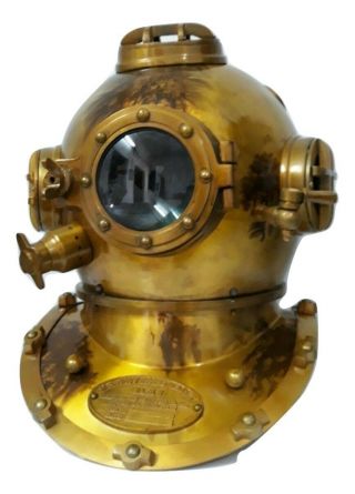 Vintage Us Navy Mark V Diving Divers Helmet Solid Steel Baby Halloween Costumes
