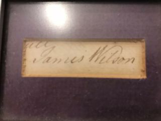 James Wilson Cut Signature - Autograph of Signer of Constitution and Declaration 3