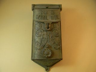 Vintage Cast Iron Standard No.  2 Mail Box