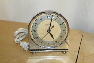 Vintage Electric Hammond Synchronous Alarm Clock,  Art Deco,