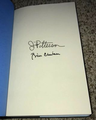 Bill Clinton And James Patterson Signed Book The President Is Missing