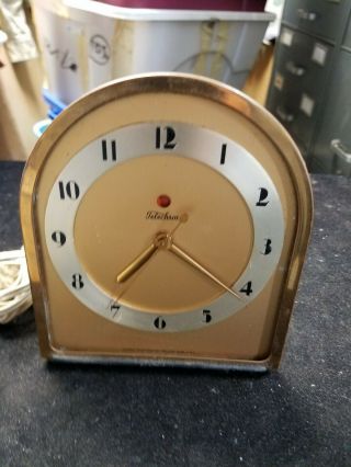 Vintage Telechron Model 4f67 Electric Mantel Clock 5 - 1/4 " X 6 - 1/4 "