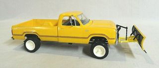 Built Mpc 1970`s Dodge Power Wagon Pickup Truck Model With Plow