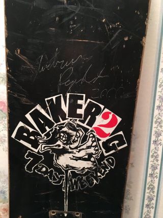 Very Rare Baker Skateboard Deck Andrew Reynolds Autograph Baker2g Piss Drunx
