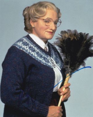 Robin Williams Signed 8x10 Photo Autograph Mrs.  Doubtfire Comic Legend H