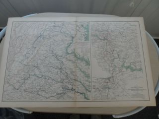 Antique Civil War Map Gen.  Grant 