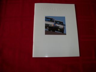 1989 Saab 900 & 9000 Prestige Sales Brochure