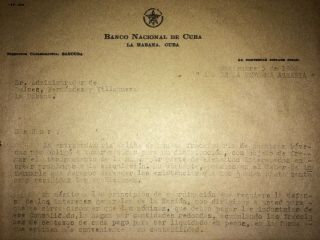 1960 Rare Document Signed by ERNESTO CHE GUEVARA as President of National Bank 3