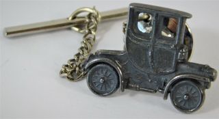Vtg James Avery Retired Antique Model T Car Sterling Silver Hat Tie Tack Pin