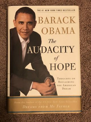 Barack Obama Autograph Signed Book Audacity Of Hope Potus