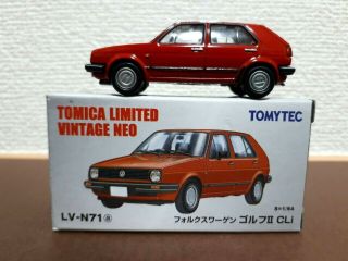 Rare Tomytec Tomica Limited Vintage Neo Lv - N71a Volkswagen GolfⅡ Cli