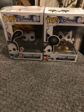 Disney Pop Mickey Mouse And Oswald Rabbit (64 & 65) Vaulted