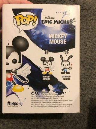 Disney POP Mickey Mouse And Oswald Rabbit (64 & 65) Vaulted 3