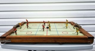 Vintage Scarce 1950s Cresta Table Top Hockey Antique Toy Game Canadian