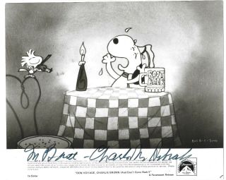 Charles M.  Schulz - Vintage Hand Signed/inscribed Glossy 8x10 Photo.