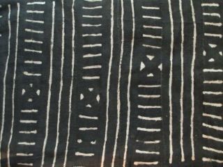 Authentic African Handwoven Mud Cloth Textile From Mali Brown 52 " By 33 "
