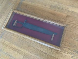 Civil War Western Style D Guard Bowie Knife Dug In Presentation Box - Rare