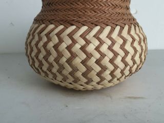 OLD Vintage Tarahumara Native American Indian Hand Woven Basket Copper Canyon 3
