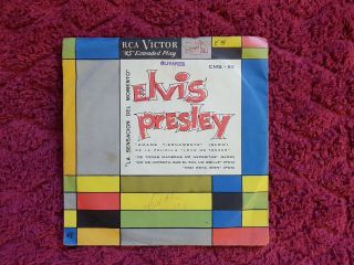 Elvis Presley,  Cme 92,  Ep,  Love Me Tender,  Chile,  Picture Sleeve